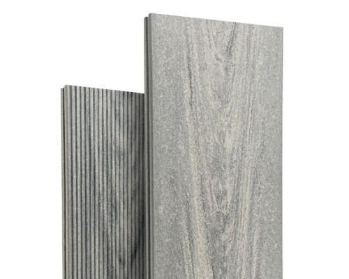 Террасная доска Bruggan Мультиколор 140х19х3000 Серый (Grey) Полнотелая
