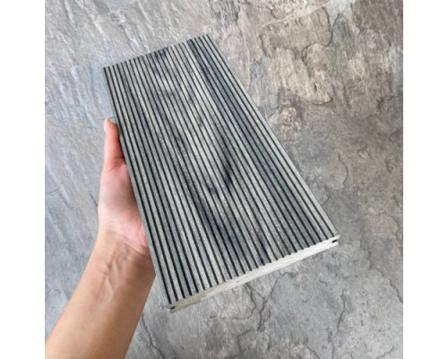 Террасная доска Bruggan Мультиколор 140х19х3000 Серый (Grey) Полнотелая
