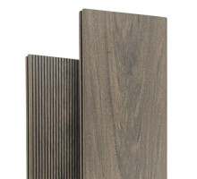 Террасная доска Bruggan Мультиколор 140х19х3000 Венге (Wenge) Полнотелая