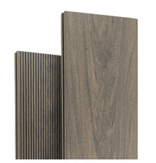 Террасная доска Bruggan Мультиколор 140х19х3000 Венге (Wenge) Полнотелая