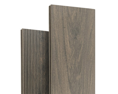 Террасная доска Bruggan Мультиколор 140х19х3000 Венге (Wenge) Полнотелая