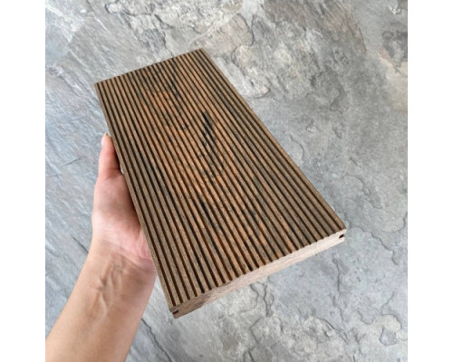 Террасная доска Bruggan Мультиколор 140х19 Кедр (Cedar) Полнотелая
