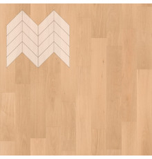 Паркет Елка Французская Lab Arte Chevron Дуб Селект Шёлк лак 600/450х150х14/3/45°
