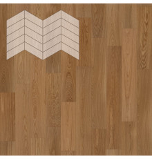 Паркет Елка Французская Lab Arte Chevron Дуб Рустик Гридж лак 400/337х110х14/3/60°
