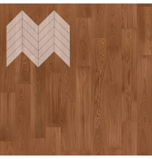 Паркет Елка Французская Lab Arte Chevron Дуб Селект Хани лак 600/475х125х14/3/45°

