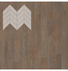 Паркет Елка Французская Lab Arte Chevron Дуб Селект Грис лак 600/450х150х14/3/45°
