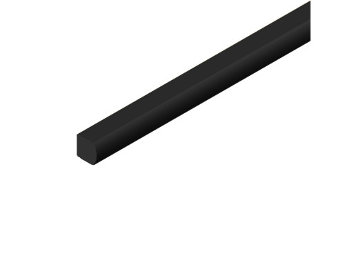 Молдинг из полистирола Hiwood D15V2 BK 2700×15×15