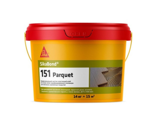 Клей для паркета SikaBond-151 Parquet 762752 силан-модифицированный 14 кг
