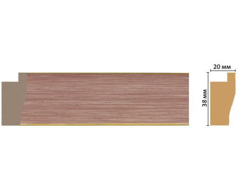 Багет из полистирола DECOMASTER FM3-3 38х20х2850 мм FM3-3