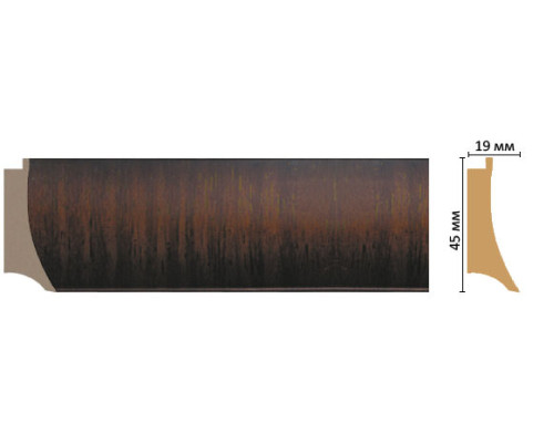 Багет из полистирола DECOMASTER FM5-1 45х19х2850 мм FM5-1