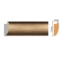 Багет из полистирола DECOMASTER FM6-1 43х14х2850 мм FM6-1