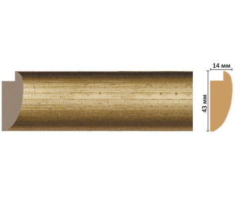 Багет из полистирола DECOMASTER FM6-1 43х14х2850 мм FM6-1