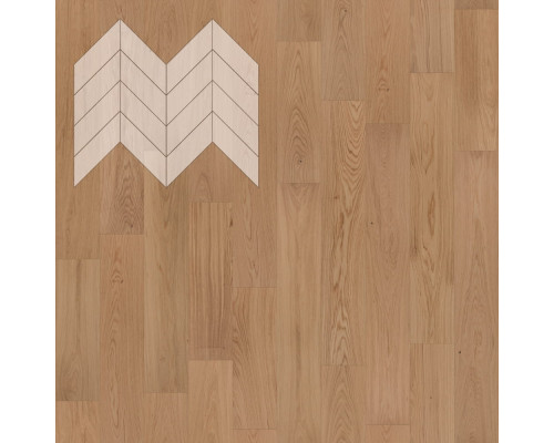 Паркет Елка Французская Lab Arte Chevron Дуб Натур Ларс лак 600/450х150х14/3/45°
