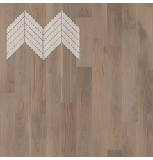 Паркет Елка Французская Lab Arte Chevron Дуб Селект Беж лак 600/510х90х14/3/45°