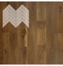 Паркет Елка Французская Lab Arte Chevron Дуб Селект Лофт лак 600/475х125х14/3/45°

