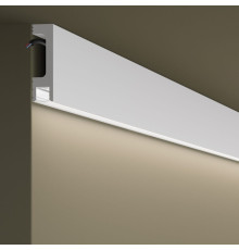 Потолочный плинтус под покраску с подсветкой NMC Wallstyl IL10 2000×23×80