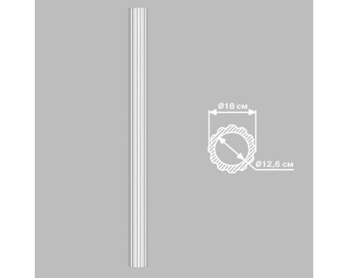 Колонна полиуретановая DECOMASTER 90018 180x2400 мм 90018