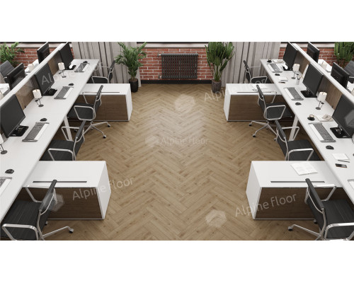 Ламинат Alpine Floor Herringbone 12 Pro: Элегантный Дуб Прованс для вашего интерьера
