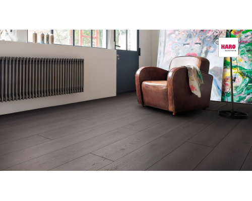 Ламинат Haro Tritty 100 Gran Via 533144 Дуб Контура черный
