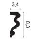 Молдинги P4025F AUTOIRE