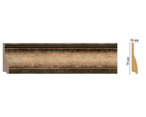Плинтус напольный DECOMASTER 193 70х16х2400 мм 193-57