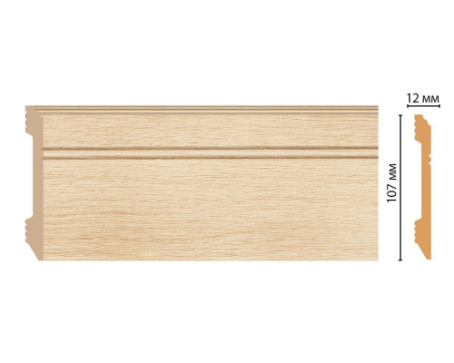 Плинтус напольный DECOMASTER D105-71 ДМ 107х12х2400 мм D105-71 ДМ