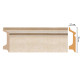 Плинтус напольный DECOMASTER D122-18D 78х21х2400 мм D122-18D