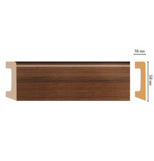 Плинтус напольный DECOMASTER D234-74 DM 58х16х2400 мм D234-74 DM