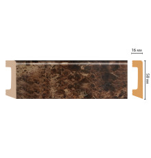 Плинтус напольный Decomaster D234-713 DM 58х16х2400 мм D234-713 DM