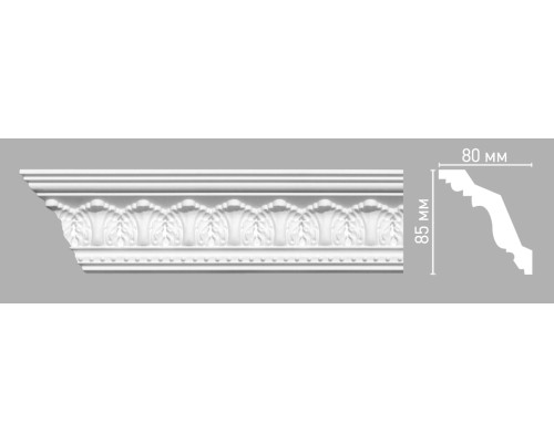 Плинтус потолочный с рисунком DECOMASTER 95024 (85х80х2400мм)
