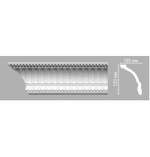 Плинтус потолочный с рисунком DECOMASTER 95105 (120х105х2400мм)
