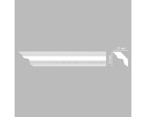 Плинтус потолочный с рисунком DECOMASTER DT-138F гибкий (55552400мм)
