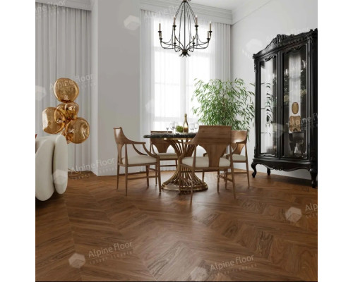 Кварцвиниловая плитка Alpine Floor Chevron Alpine ECO 18-22 MC Орех Нойер
