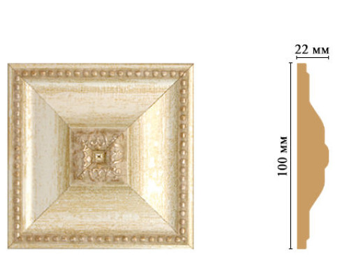 Вставка декоративная Decomaster D209-281 100x100x22 мм D209-281