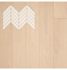 Паркет Елка Французская Lab Arte Chevron Дуб Селект Лана лак 600/490х110х14/3/45°

