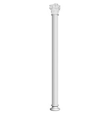 90135-SET1 Комплект: колонна 90135, капитель 90135-1, основание 90135-4
