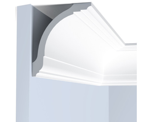 Потолочный плинтус под покраску Hiwood A118 2000×76,4×90,2