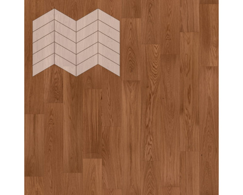 Паркет Елка Французская Lab Arte Chevron Дуб Рустик Хани лак 400/328х125х14/3/60°
