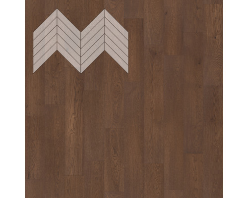 Паркет Елка Французская Lab Arte Chevron Дуб Натур Грот лак 600/510х90х14/3/45°
