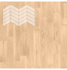Паркет Елка Французская Lab Arte Chevron Дуб Селект Блонд лак 400/337х110х14/3/60°
