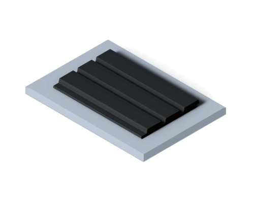Стеновая панель из полистирола Hiwood LV124 BK 2700×120×12