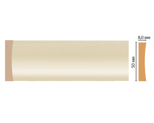 Молдинг DECOMASTER 50х8х2400 мм D045-61