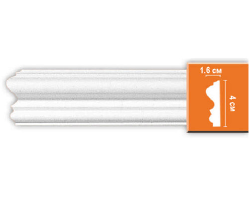 Молдинг гладкий DECOMASTER 97803F гибкий полиуретановый 40х16х2400 мм 97803F