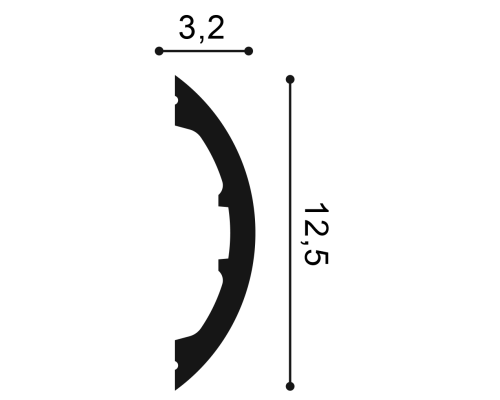 Молдинги P3070 RADIUS