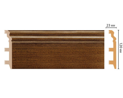 Плинтус напольный DECOMASTER D233-75 120х23х2400 мм 34778