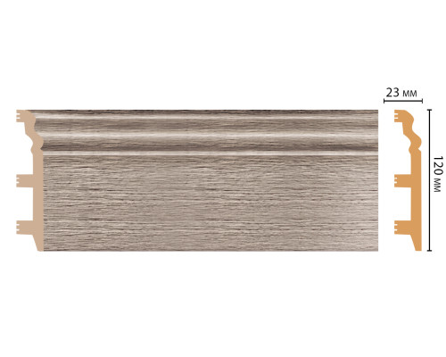 Плинтус напольный DECOMASTER D233-77 120х23х2400 мм D233-77
