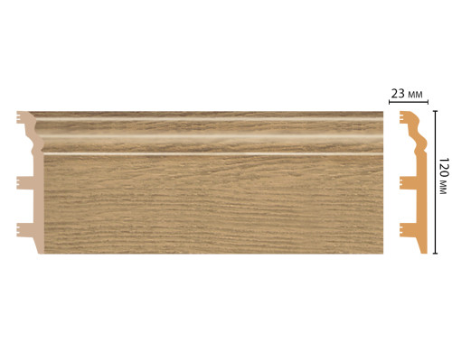 Плинтус напольный DECOMASTER D233-83 120х23х2400 мм D233-83