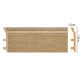 Плинтус напольный DECOMASTER D233-83 120х23х2400 мм D233-83