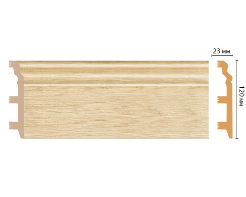 Плинтус напольный DECOMASTER D233 120 х 23 х 2400 мм D233-71