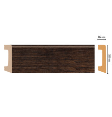 Плинтус напольный DECOMASTER D234-966 DM 58х16х2400 мм D234-966 DM